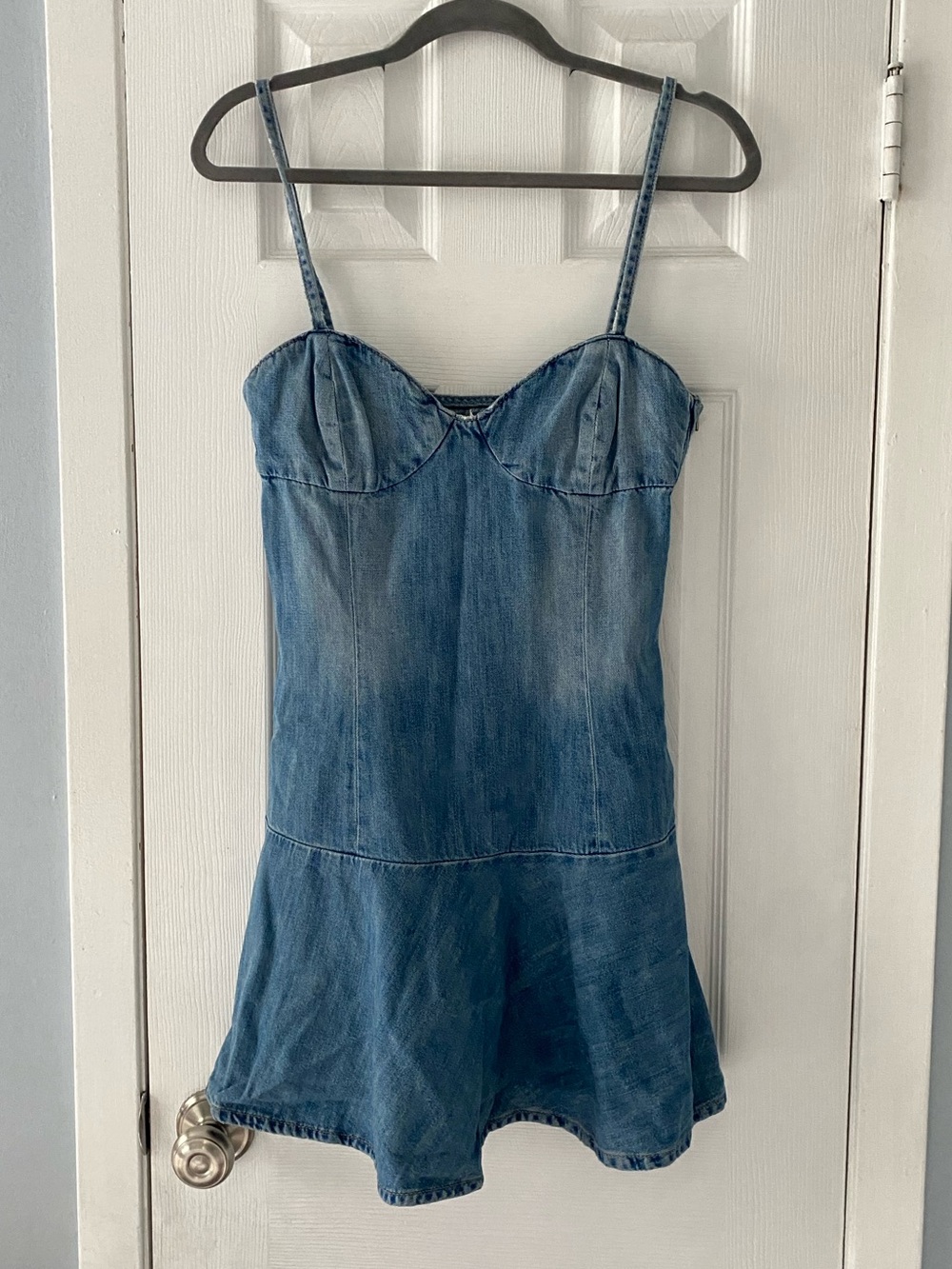 Zara Denim Mini Dress - Blue